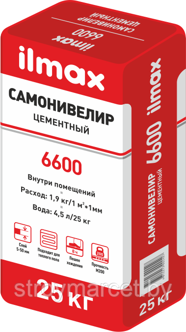 Ilmax 6600 САМОНИВЕЛИР ЦЕМЕНТНЫЙ (5 50 мм) - фото 1 - id-p65434489
