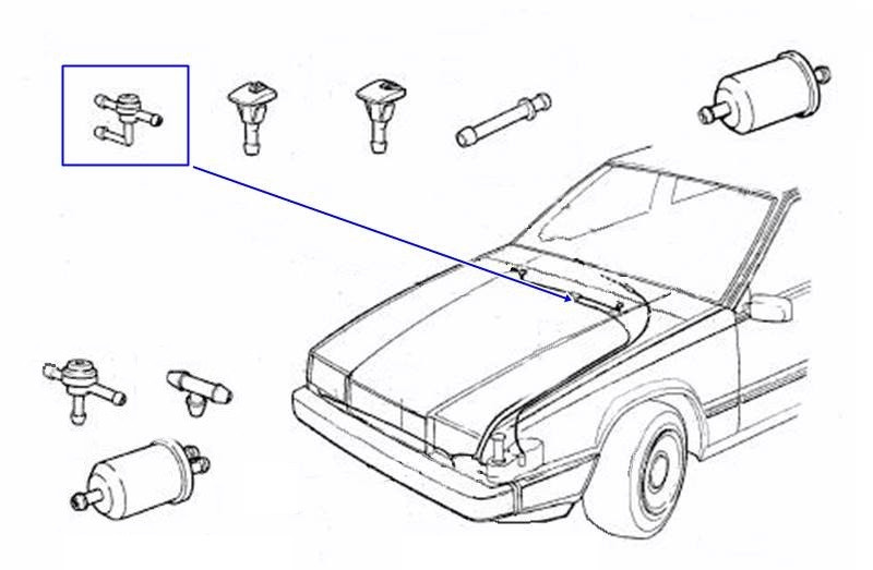 Клапан тройник обратный форсунки омывателя лобового стекла VOLVO 1392074 - фото 3 - id-p60655931