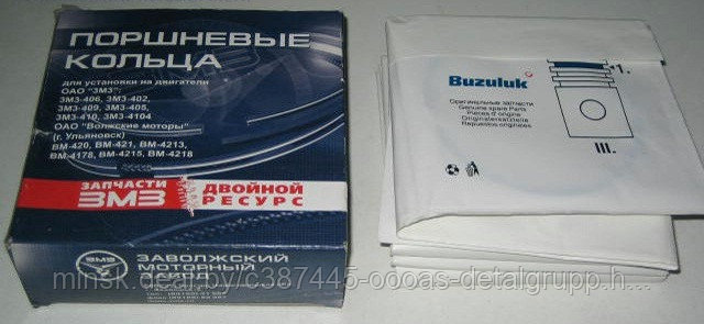 Кольца поршневые ЗМЗ-410,УМЗ-421 d=100.0 Чехия-Бузулук ЗМЗ 410.1000100, фото 2