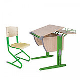 Школьная парта с регулировкой высоты. Стол + стул деревянный детский Дэми СУТ 14.01, фото 6