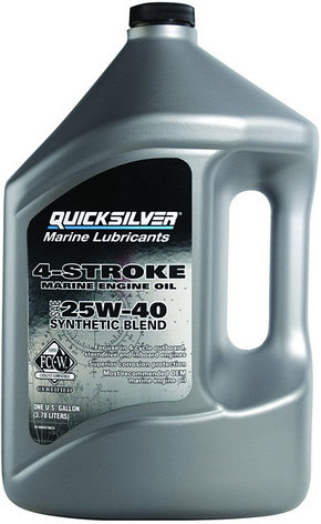 Масло моторное Quicksilver 25W40 для лодочных моторов (4 л.), фото 2
