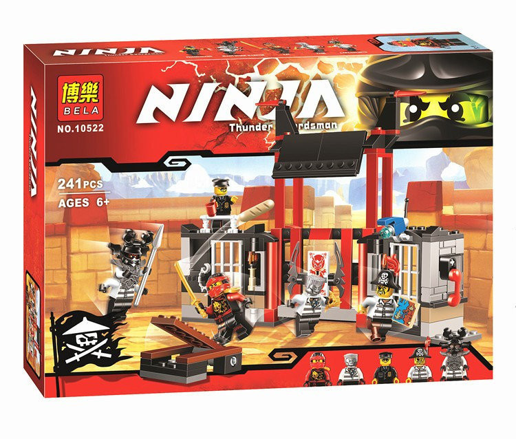 Конструктор Bela Ninja 10522 "Побег из тюрьмы Криптариум" (аналог Lego Ninjago 70591) 241 деталь​