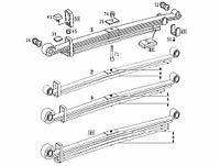Подкоренной лист задней рессоры MB 612 Vario (18 мм)