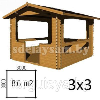 Садовая беседка Mary 3х3, брус 34 мм, фото 2