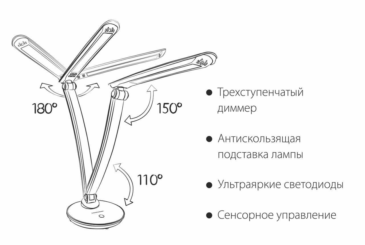 Настольный светодиодный светильник TL90310 Gander - фото 4 - id-p65517776