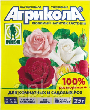 Агрикола для комнатных и садовых роз, пакет, 25г.