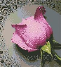 Картина стразами "Розовая Роза"