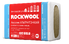 Теплоизоляция ROCKWOOL Акустик Баттс ПРО Ультра 27х1000х600 (уп. 7.2 м2) звукоизоляция/шумоизоляция