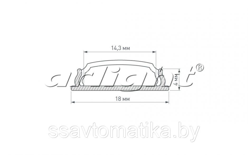 Профиль ARH-BENT-W18-2000 ANOD - фото 4 - id-p65577571