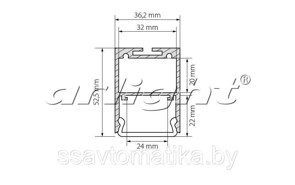 Профиль ARH-LINE-3750A-2000 ANOD - фото 4 - id-p65577830