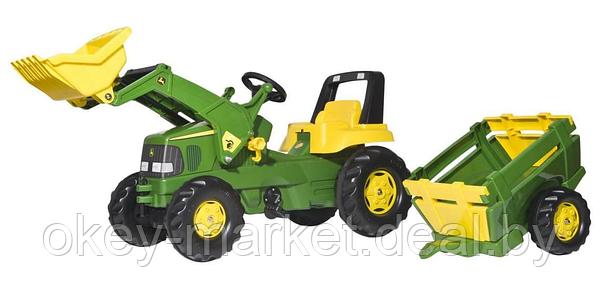 Детский педальный трактор Junior John Deere Rolly Toys, фото 3