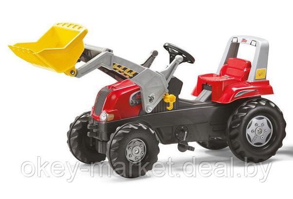 Детский педальный трактор с прицепом и ковшом Junior Rolly Toys 811397, фото 2