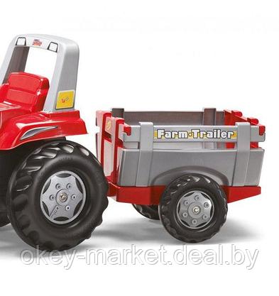 Детский педальный трактор с прицепом и ковшом Junior Rolly Toys 811397, фото 3