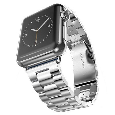 Ремешок металлический Watch Stainless Steel Silver для Apple Watch 42mm Series 1\2\3 - фото 1 - id-p65605561