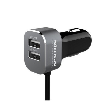 Азу Nillkin PowerShare Car Charger Black 57W ( 4 выхода:2xUsb, Type-C, Usb Quick charge 3.0 ) - фото 2 - id-p65605670