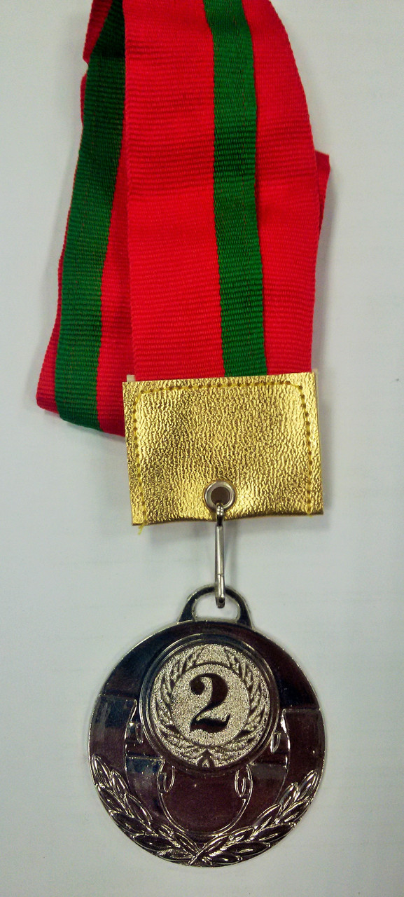 Медаль 5 см с ленточкой арт.5.0DP (2 место) - фото 2 - id-p65605829
