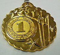 Медаль 5 см с ленточкой  арт. 5.0FL (1 место), фото 1