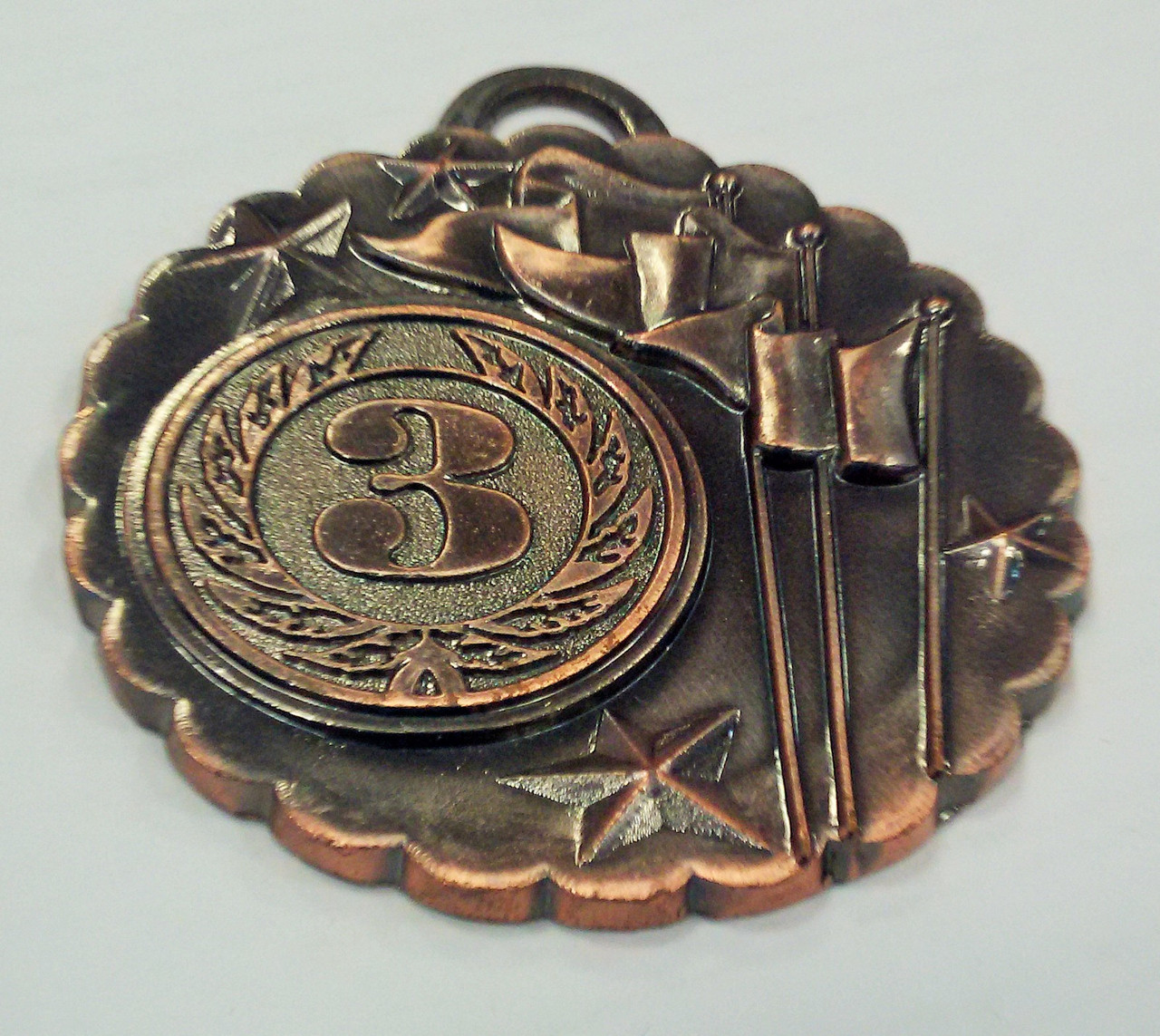 Медаль 5 см с ленточкой арт. 5.0FL (3 место) - фото 1 - id-p65605852