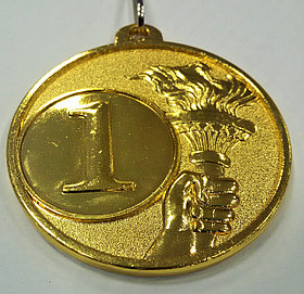 Медаль  5.0см с ленточкой арт.JB5161 (1 место)