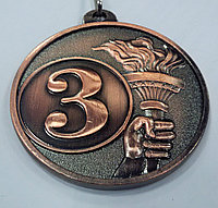 Медаль  5.0см с ленточкой арт.JB5161 (3 место), фото 1