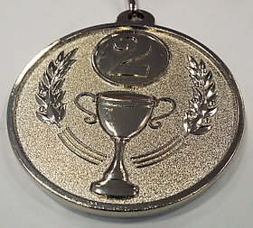 Медаль  5.0см с ленточкой арт.JB5162 (2 место)