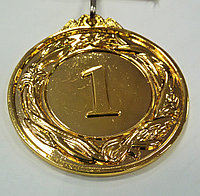Медаль 4.0 см с ленточкой(1 место), фото 1