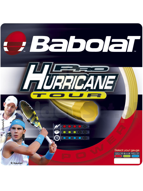 Струна теннисная Babolat Pro Hurricane Tour 1.30/200 м (желтый) 243102-113-130 - фото 1 - id-p65612032