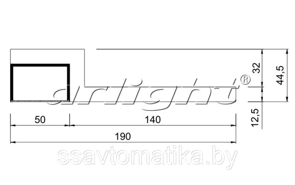 Гипсокартонный Модуль ARL-LINE-EDGE-50-2000 (ГКЛ 12.5мм) - фото 2 - id-p65616707