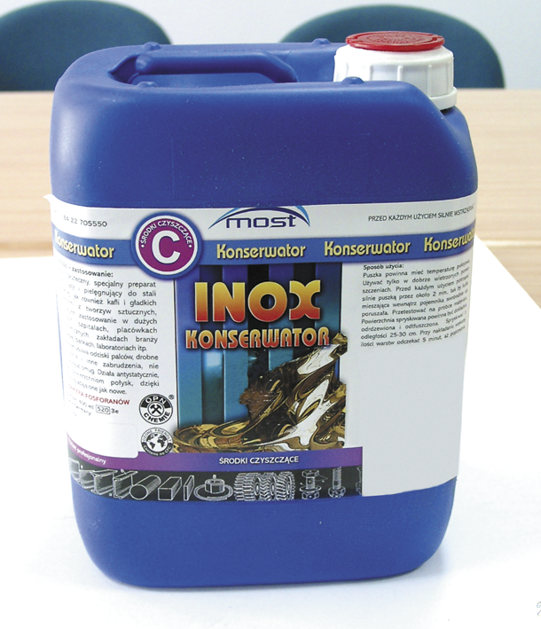 Жидкость MOST INOX KONSERWATOR 5л для очистки и консервации нержавеющей стали - фото 1 - id-p65625093