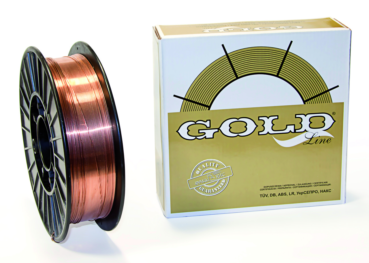 Проволока GOLD G3Si1 ф 1,0мм D200 (5кг.)