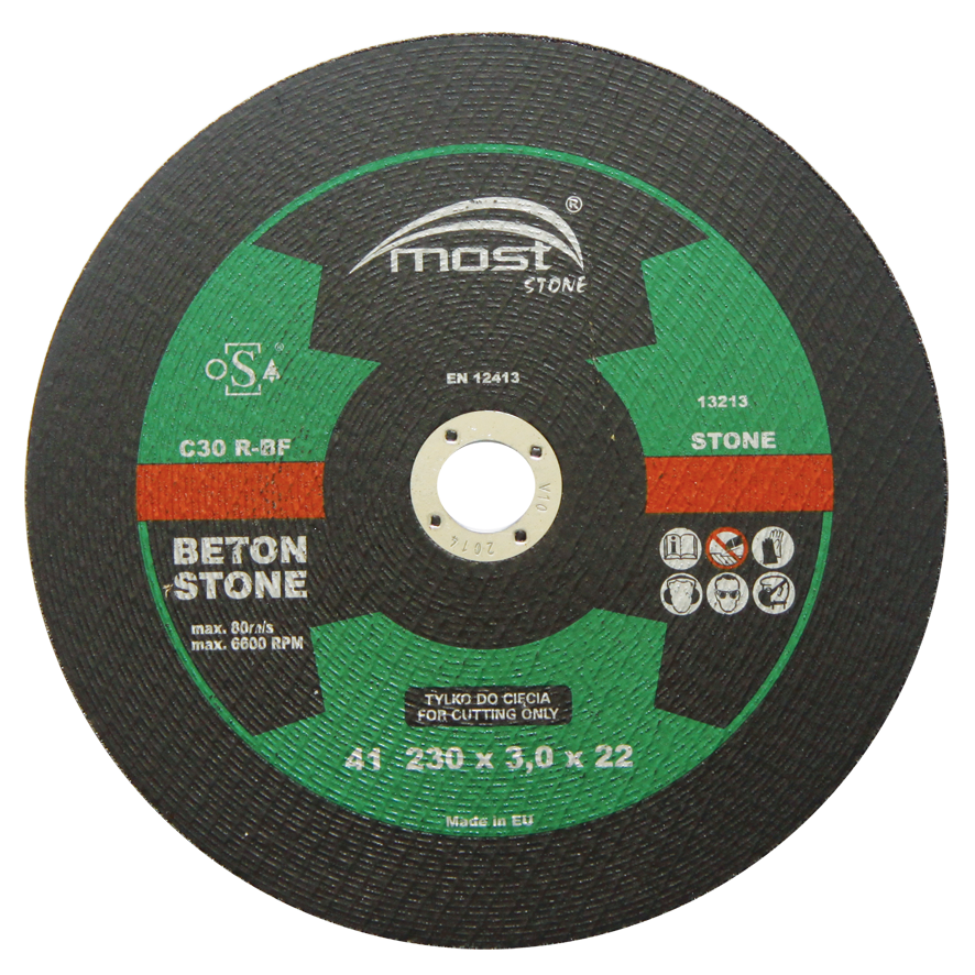 Отрезной диск MOST STONE плоский тип 41 - фото 1 - id-p65626024