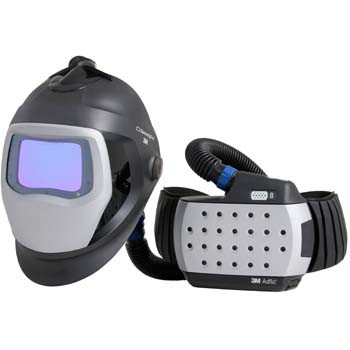 Сварочная маска 3М Speedglas 9100 c респиратором Adflo с автоматическим светофильтром АСФ (хамелеон) - фото 1 - id-p65626055