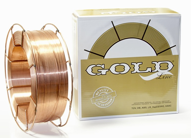 Проволока GOLD G4Si1 ф 0,6-1,6мм (1-250кг.) катушки/бочки