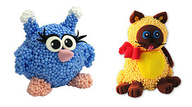 Шариковый пластилин в пакетиках 12 цветов