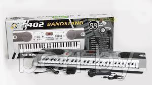 Детский синтезатор пианино MQ5402, с микрофоном, 54 клавиши, работает от сети - фото 1 - id-p65635389