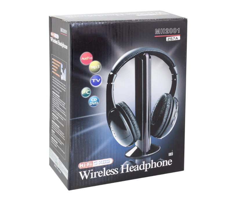 Беспроводные наушники MH2001 5-in-1 FM Wireless Headphone - фото 3 - id-p65636335