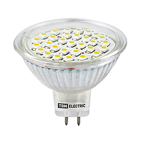 Лампа светодиодная MR16 - GU5.3 - 3Вт; 220В; 3000К