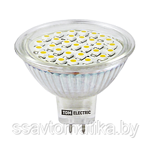 Лампа светодиодная MR16 - GU5.3 - 3Вт; 12В; 3000К