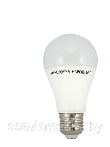 Лампа светодиодная НЛ-LED-A60-5 Вт-230В-3000К-Е27, (58х109 мм), Народная  купить в Минске, цена, доставка по РБ