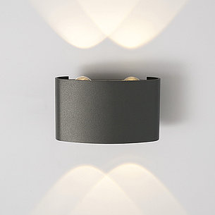 Настенный светильник 1555 Techno LED Twinky Double серый, фото 2