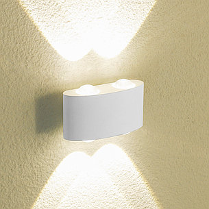 Настенный светильник 1555 Techno LED Twinky Double белый, фото 2