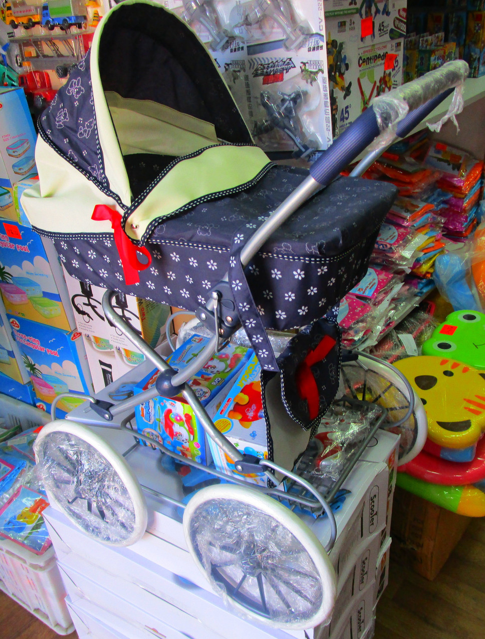 Детская игрушечная коляска со съемной сумкой для куклы серии Royal - фото 3 - id-p65658614