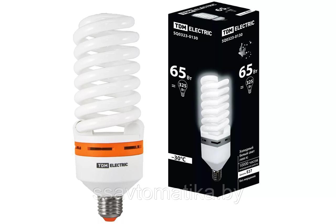 Лампа энергосберегающая КЛЛ-FS-65 Вт-6500 К Е27 (73х218 мм) TDM - фото 1 - id-p65676797