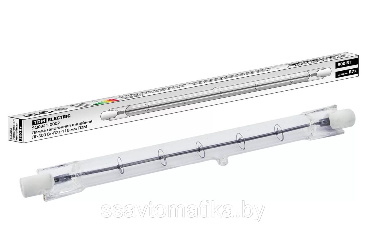 Лампа галогенная линейная ЛГ-300Вт-R7s-118мм TDM