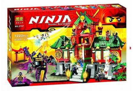 Конструктор Ниндзяго NINJAGO Битва за Ниндзяго Сити 9797, 1223 дет, аналог Лего Ниндзя го (LEGO) 70728