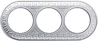 Рамка 3 поста WL70-frame-03 жемчужный