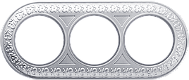 Рамка 3 поста WL70-frame-03 жемчужный