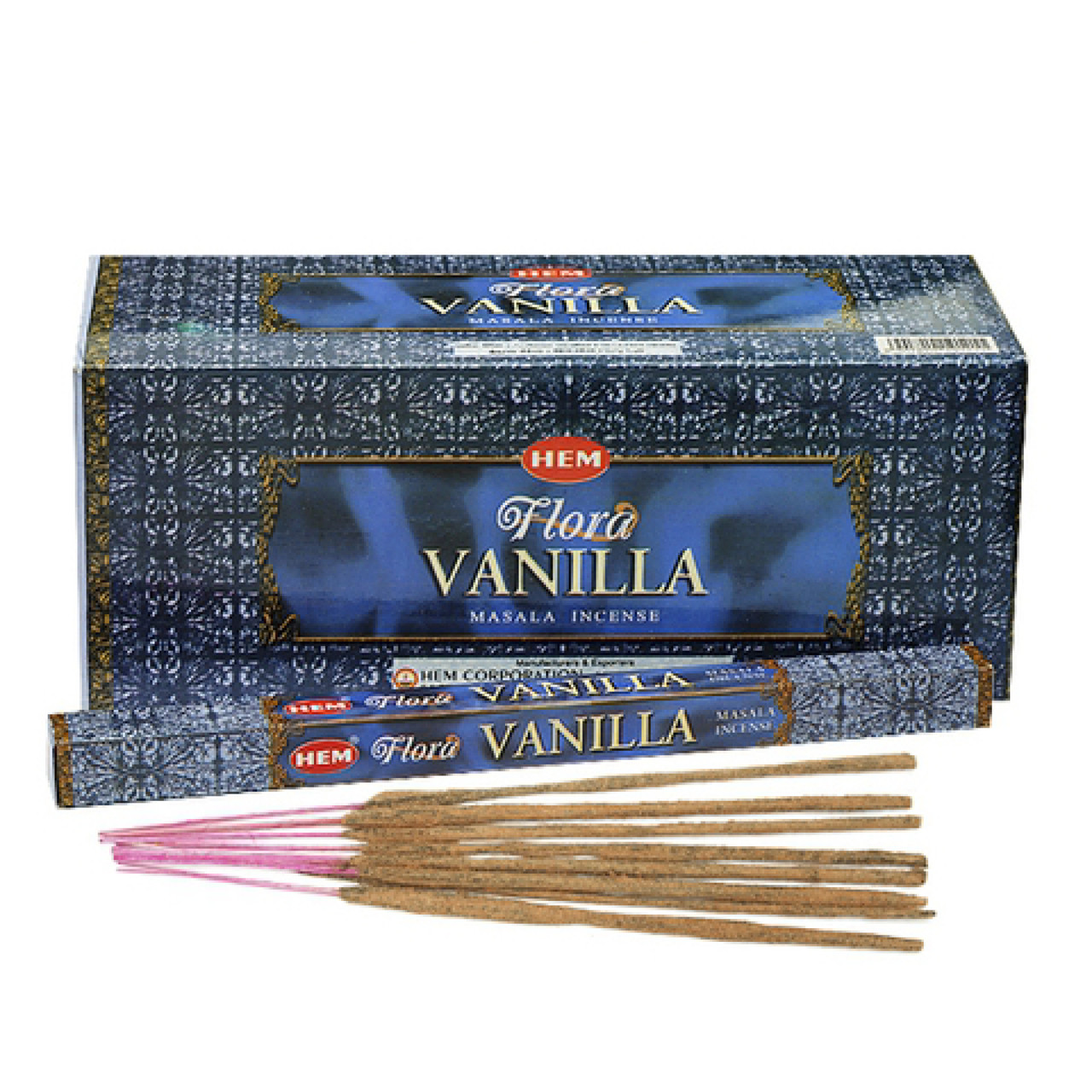 Благовония Ваниль "Hem Flora" Vanilla, пыльца, 8 шт