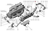 245Е4-1307301 патрубок охладителя отводящий (Евро-4) (рециркуляции отработавших газов)