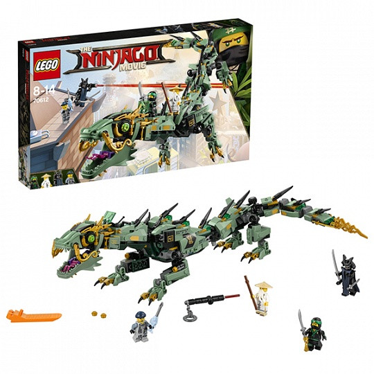 Конструктор Лего 70612 Механический Дракон Зеленого Ниндзя Lego Ninjago